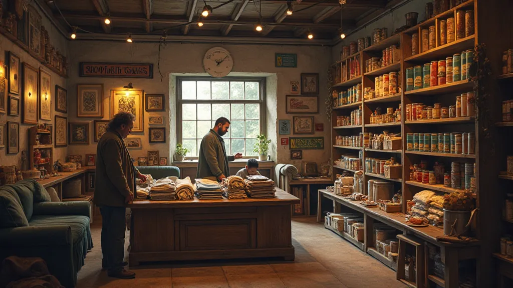 Interior of the Merchant's Store.